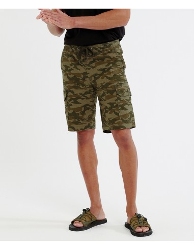 WOM-WB906-Mens Camo Cargo Utility Shorts